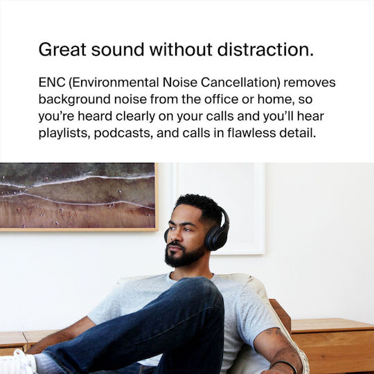 Belkin Wireless On Ear Multimedia Headphone with Microphone Bluetooth AUD005BTBLK