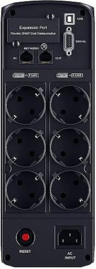 CyberPower CP1600EPFCLCD UPS Line-Interactive 1600VA 1000W με 6 Πρίζες