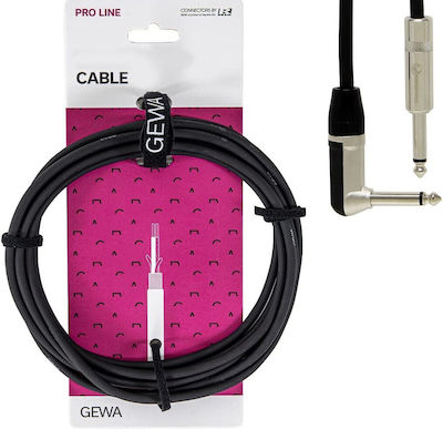 Alpha Audio 190.525 Kabel 6,3mm Stecker - 6,3mm Stecker 6m Schwarz (190.525)