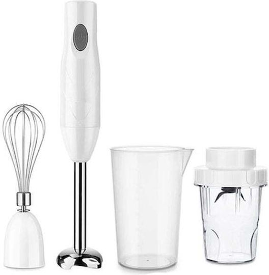 Qiaoyang Blender De Mână Cu Tijă Din Inox 150W Alb