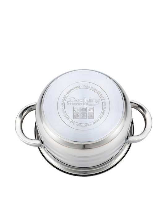Heinner Myra Deep Stainless Steel Pot 2.5lt / 18cm