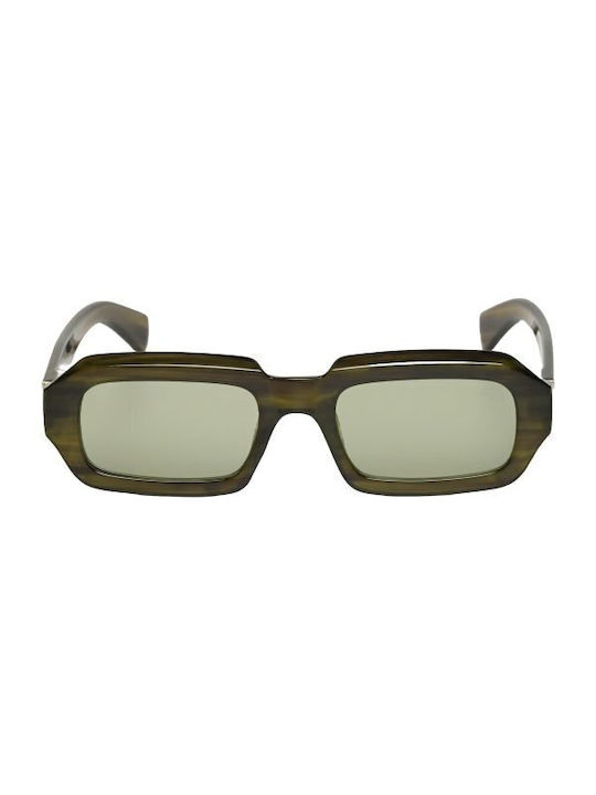 AV Sunglasses Monica Women's Sunglasses with Olive Plastic Frame and Green Lens