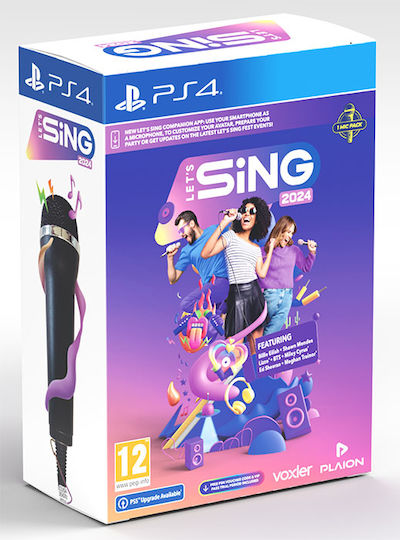 Let's Sing 2024 1 Microphone Bundle PS4 Game