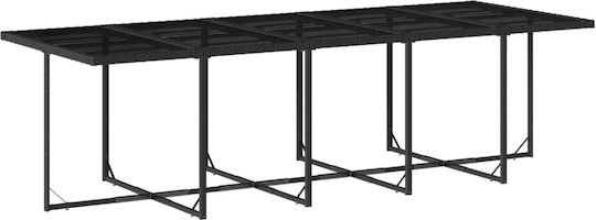Set Sala De Mese Pentru Exterior 15 Piese Negru Cu Perne