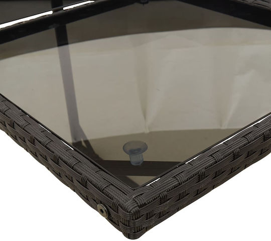 Set Sala De Mese Pentru Exterior 15 Piese Negru Cu Perne