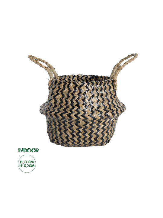 GloboStar Artificial Garden Salvador Κασπώ Rattan Καφέ GloboStar Artificial Garden Salvador Κασπώ Rattan Καφέ