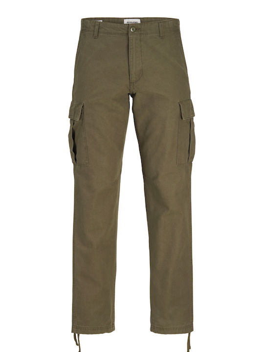 Trousers Cargo in Loose Fit Olive Night
