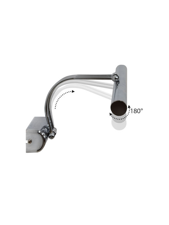 Megapap Lumină de Perete cu LED Integrat și Lumină Alb Natural Argintiu 35cm