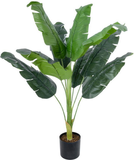 Künstliche Pflanze im Topf Musa Banana Grün 55cm GloboStar