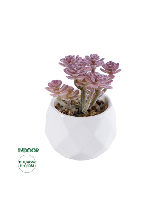 Globostar? Künstliche Gartensukkulente Sedum 20988 Dekorative Pflanze Sukkulente Sedum H10cm