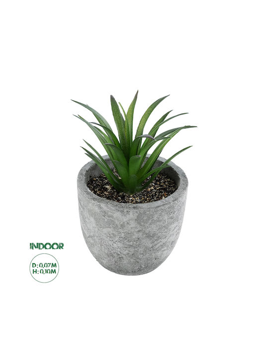 Globostar Suculentă Artificială de Grădină Aloe 21030 Plantă Decorativă Suculentă Aloe H10cm