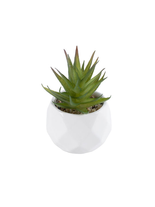 Globostar Artificial Garden Succulent Aloe 20982 Decorative Plant Succulent Aloe H11cm