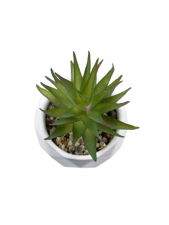 Globostar Artificial Garden Succulent Aloe 20982 Decorative Plant Succulent Aloe H11cm