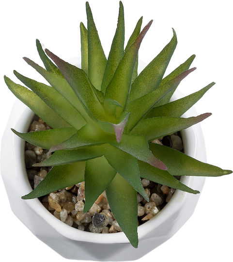 Globostar Artificial Garden Succulent Aloe 20982 Decorative Plant Succulent Aloe H11cm