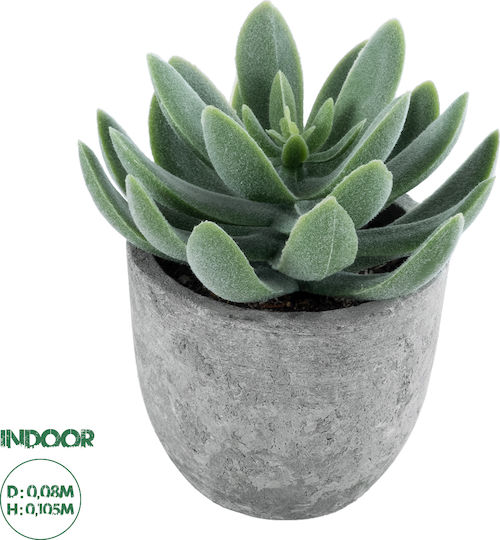 Globostar Suculentă Artificială de Grădină Sedeveria Plantă Decorativă Suculentă Sedeveria H10.5cm GloboStar
