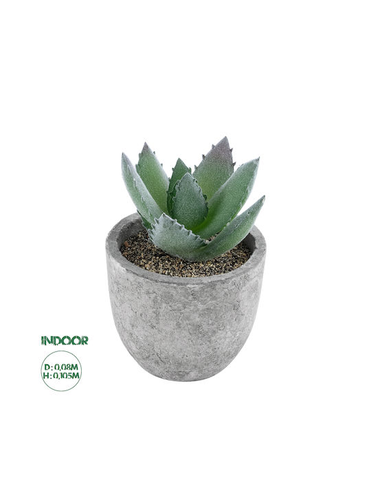 Globostar? Artificial Garden Succulent Aloe 21026 Decorative Thick Succulent Plant Aloe H10.5cm