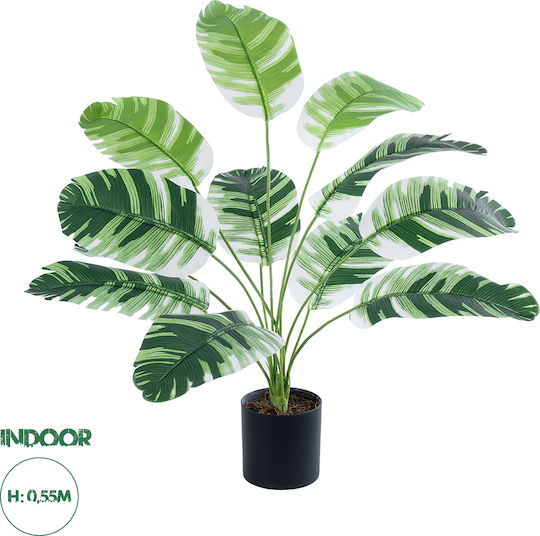 Globostar? Artificial Garden Banana Zebra 20929 Decorative Plant Banana Zebra H55cm