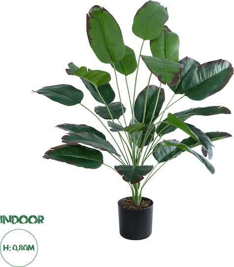 Globostar Grădină Artificială Banană Veche 20917 Plantă Decorativă Copac de Banane Matur H80cm