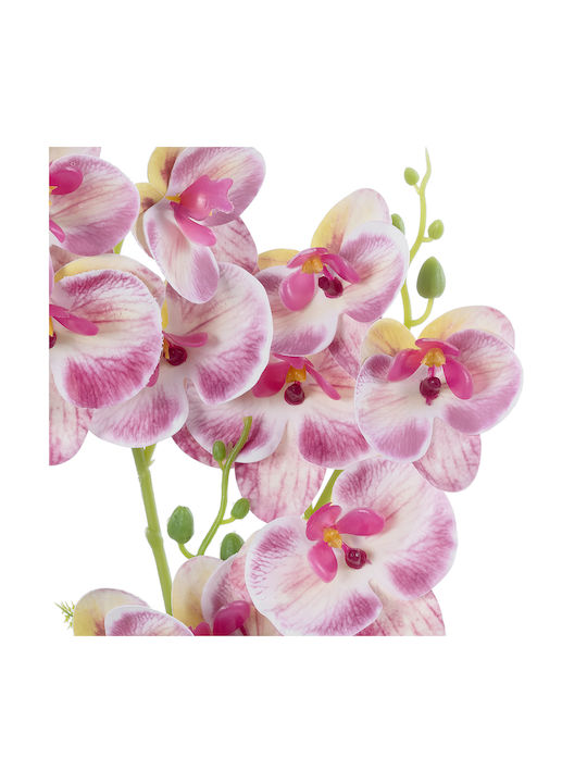 Globostar Artificial Garden Pink Orchid 21077 Decorative Plant Pink Orchid H45cm