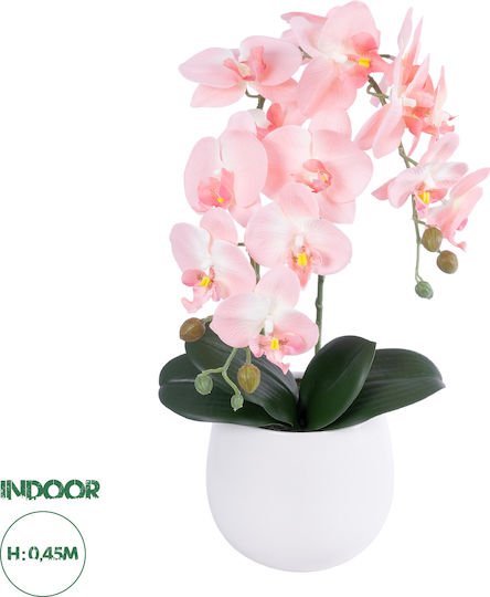GloboStar Artificial Plant in Pot Orchid 45cm GloboStar Artificial Plant in Pot Orchid 45cm