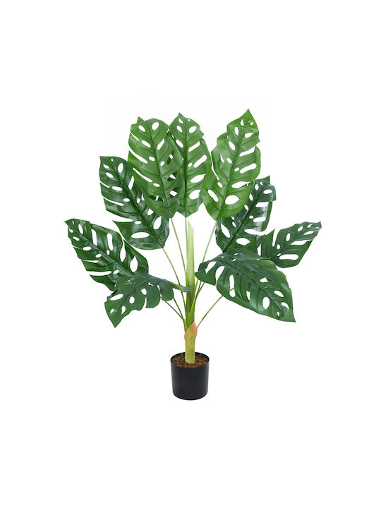 Globostar Artificial Garden Monstera 20924 Decorative Plant Monstera H90cm 20937