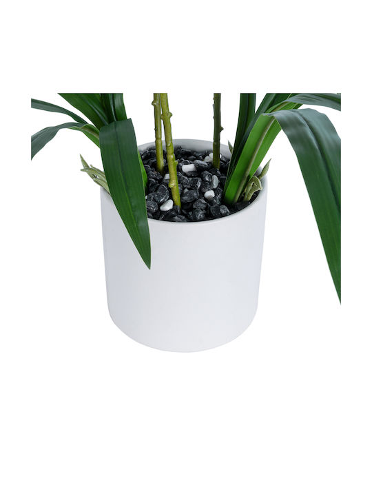 Globostar Künstlicher Garten Gelbe Kirsch-Cumbidium 21401 Dekorative Pflanze Gelbe Cymbidium H60cm