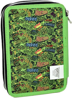 Gim Double Filled Pencil Case Ninja Turtles Movie 334-27100 Gim