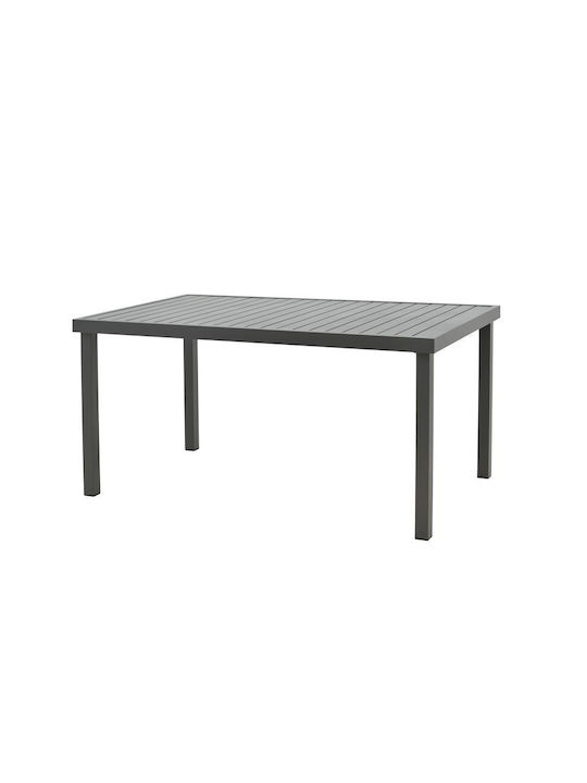 Set Esszimmer im Freien Elation-kliton B Charcoal 7Stück