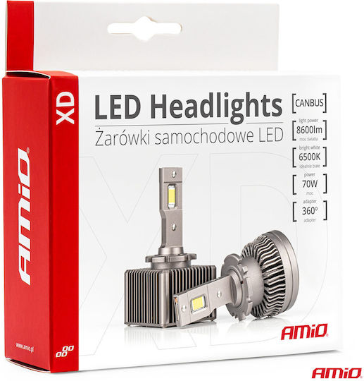 AMiO Lamps Car D4S / D4R LED 6500K Cold White 16V 70W 2pcs