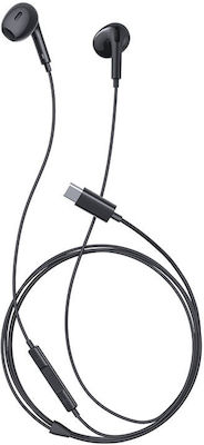 Baseus Encok Cz17 In-Ear Freisprecheinrichtung Kopfhörer mit Stecker USB-C Schwarz