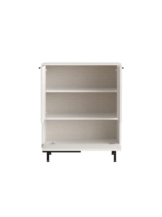 Sideboard made of Wood & Metal White 35.5x74.8x90.4cm