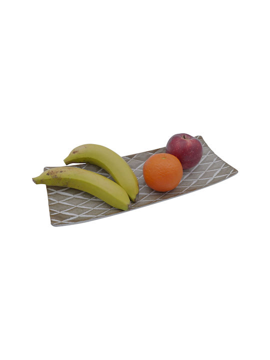 Uncle George Platou Decorativ Rectangular Gri 34.5x13x13cm