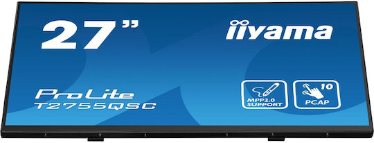 Iiyama Prolite IPS Touch Monitor 27" QHD 2560x1440 με Χρόνο Απόκρισης 5ms GTG