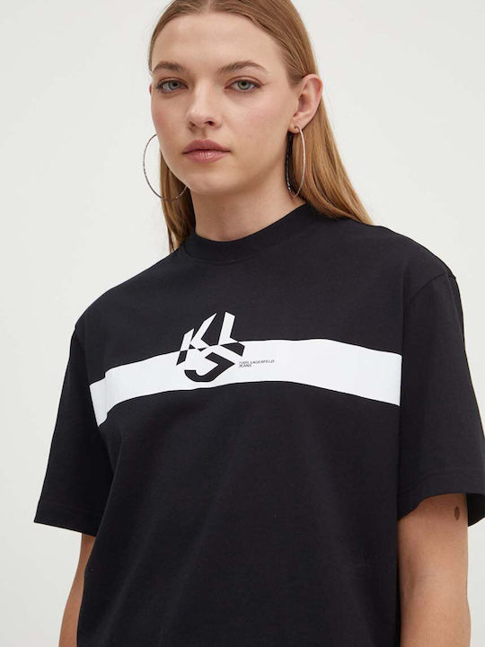 Karl Lagerfeld Feminin Tricou Negru