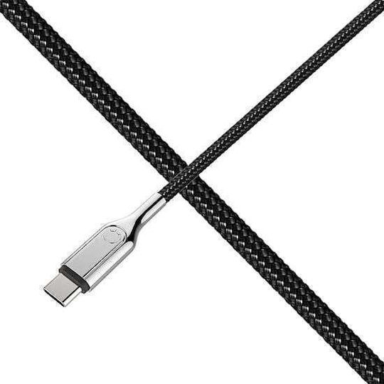 Cygnett Braided USB 2.0 Cable USB-C male - USB-A 12W Black 1m (CY-CY2679PCUSA)