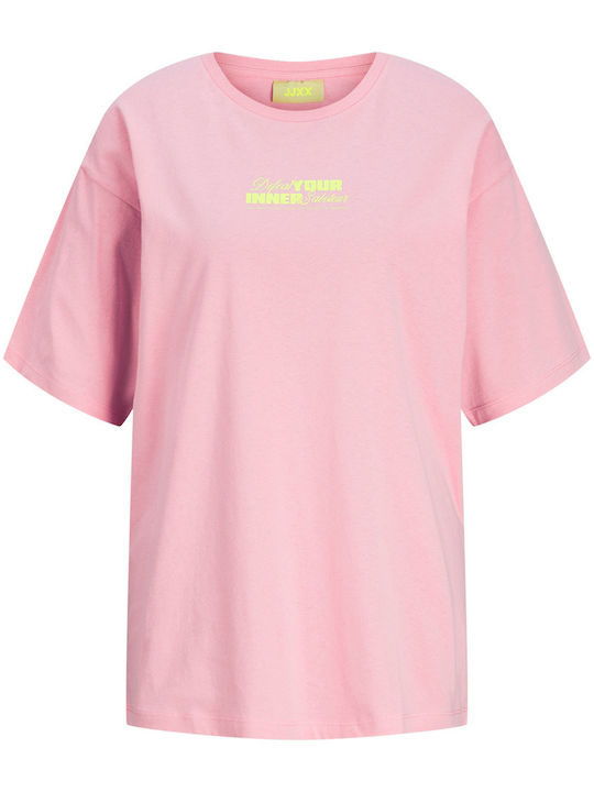 Jack & Jones Γυναικείο T-shirt Ροζ