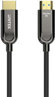 Unitek HDMI 2.1 Cable HDMI male - HDMI male 10m Μαύρο