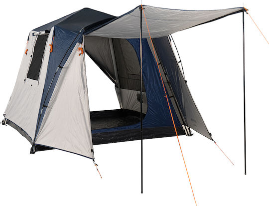 Bigfour Rexa Casual 4 Automatic Camping Tent White with Double Cloth 3 Seasons for 4 People 345x240x185cm
