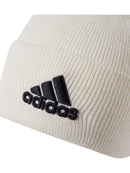 Performance Beanie Unisex Beanie with Rib Knit in Ecru color