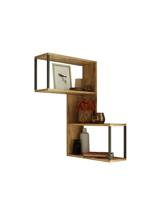 Shelf Wall Particleboard/metal 53.4x19.5x85.2cm