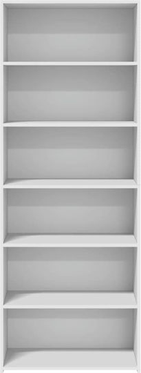 Bodenschrank fürs Wohnzimmer aus Spanplatte Weiß 70x41x185 cm