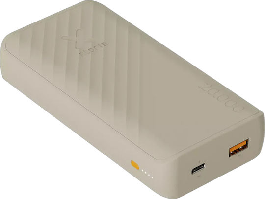 Xtorm Go2 Power Bank 20000mAh 15W με Θύρα USB-A και Θύρα USB-C Clay