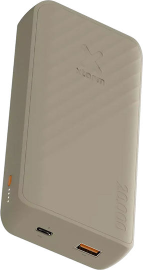 Xtorm Go2 Power Bank 20000mAh 15W με Θύρα USB-A και Θύρα USB-C Clay