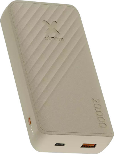 Xtorm Go2 Power Bank 20000mAh 15W με Θύρα USB-A και Θύρα USB-C Clay