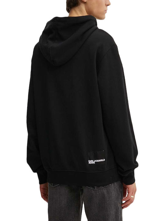 Sweatshirt mit Kapuze Schwarz