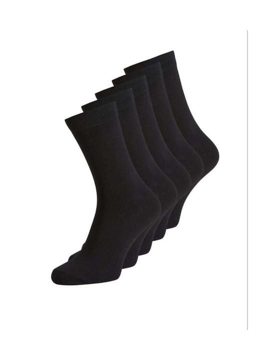 Jack & Jones Solid Color Socks Black 5Pack