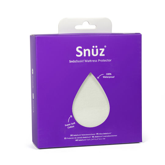 Snuz Fitted Waterproof Cradle Mattress Protector Cotton