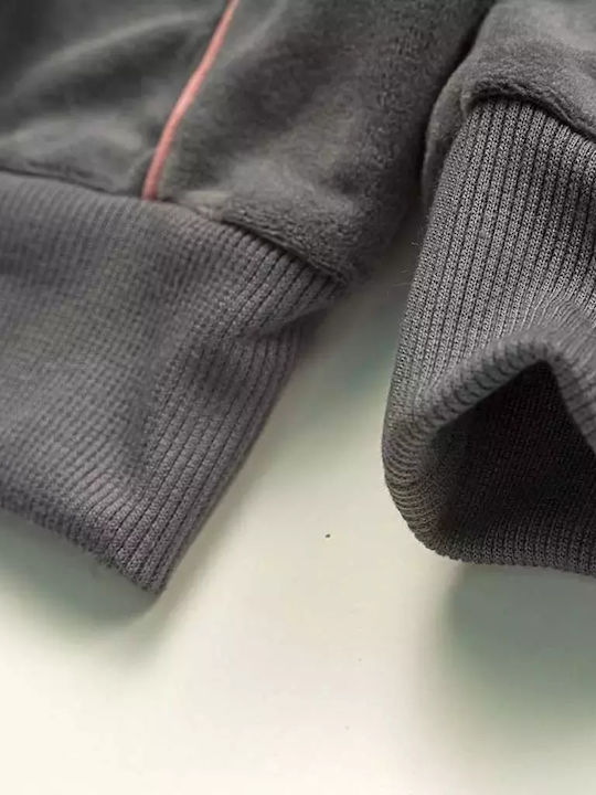 Kids Sweatpants Set Grey 2pcs Girls Enjoy