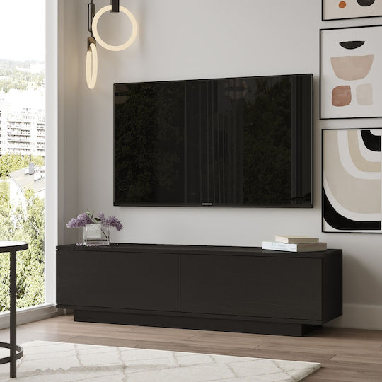 TV-Ständer Brent Schwarz M140xP35.5xH38.2cm
