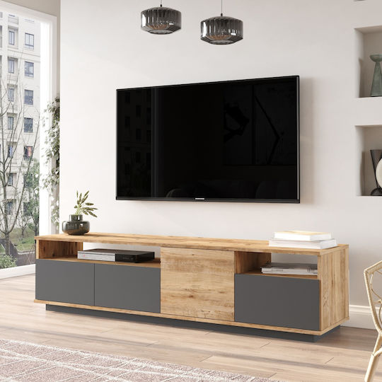 Έπιπλο Τηλεόρασης Essex Πεύκο/ανθρακί Μ180xΠ44.8xΥ44.6cm
